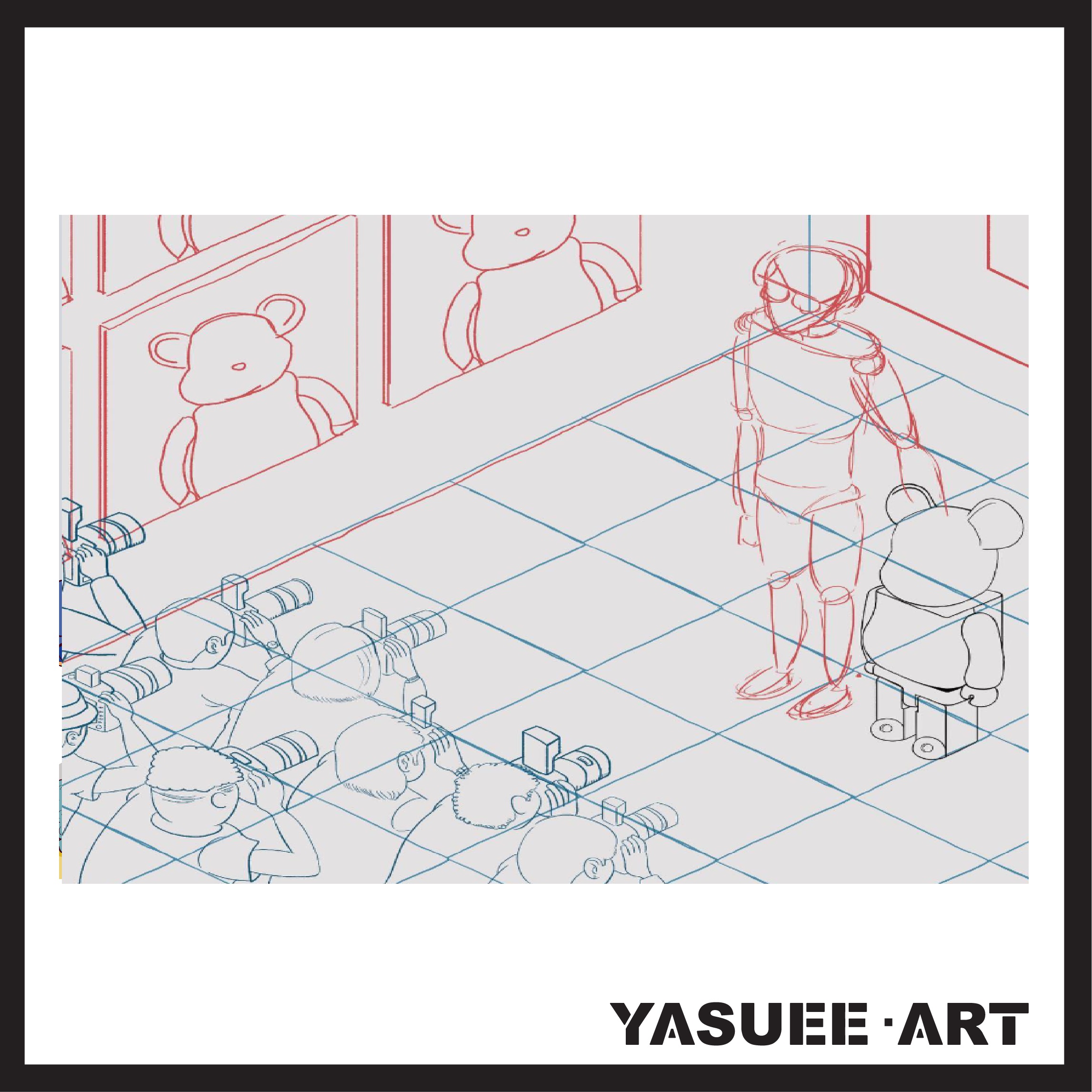 Yasuee Art x 藝術展覽 簡約版 畫作 297 x 420 mm