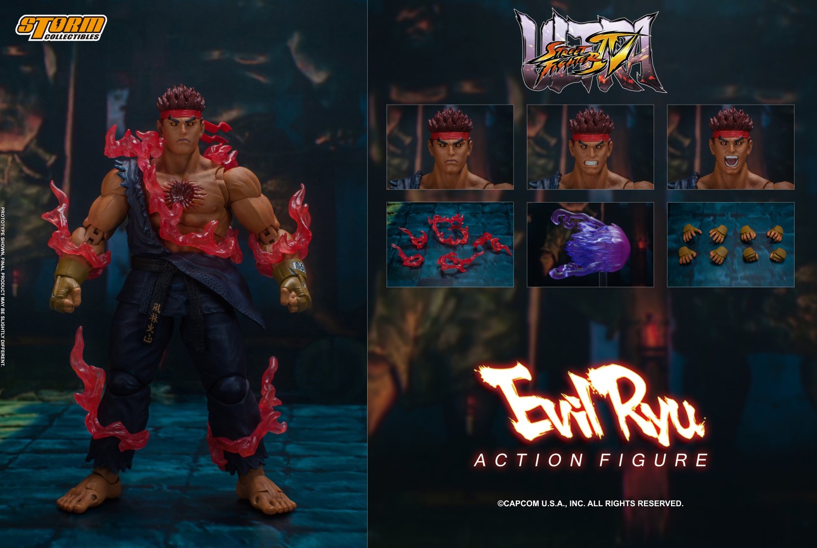 Storm Collectibles Evil Ryu 1/12 Action Figure "Street Fighter IV Ultra"