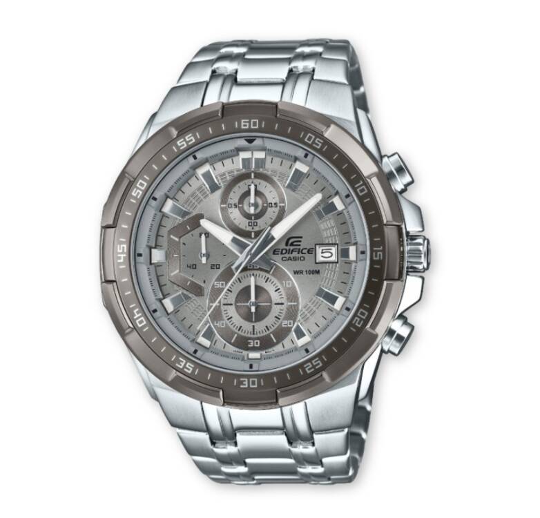 Casio EFR-539DE-8A Edifice Men Grey Analog Dress Wristwatch Watch Genuine