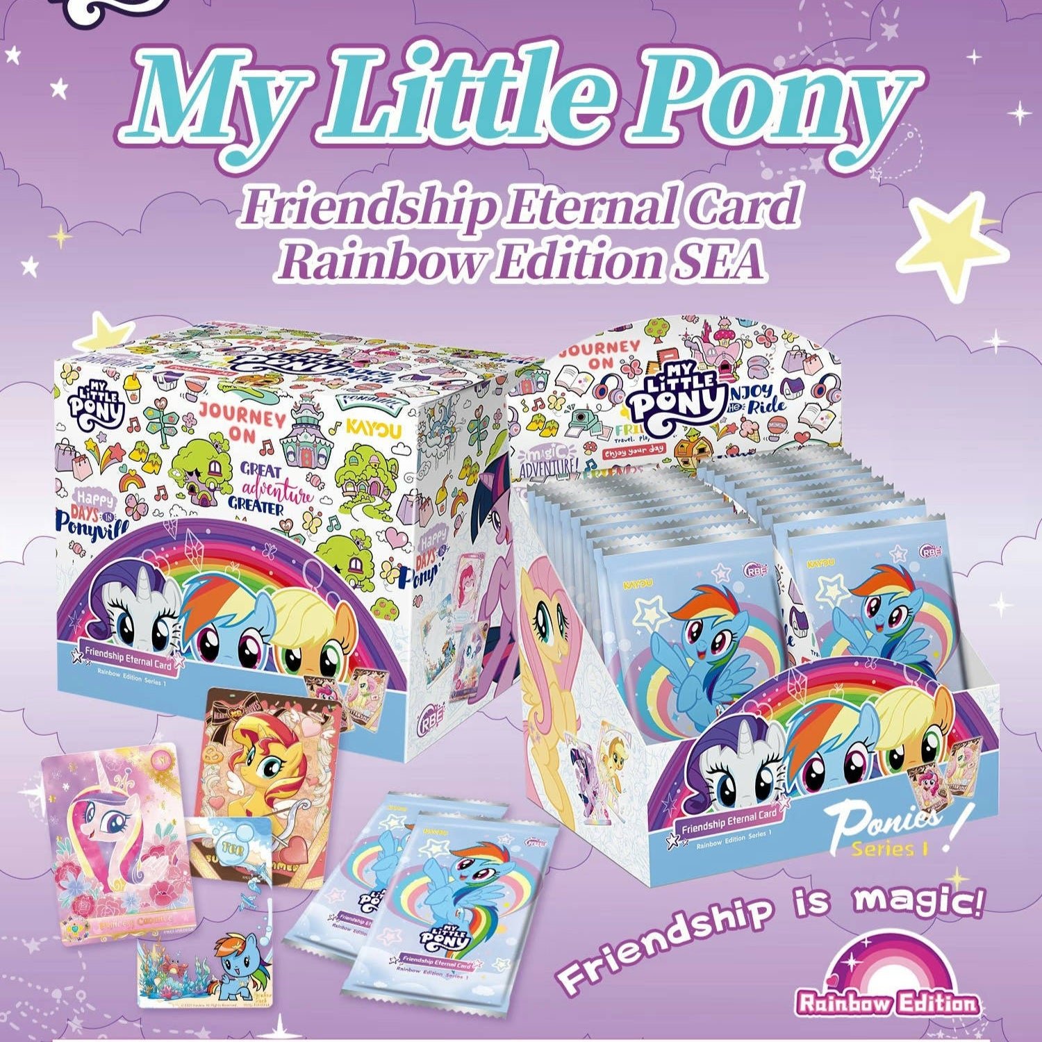 KAYOU My Little Pony Friendship Eternal Card Rainbow SEA English *100 Cards @Box