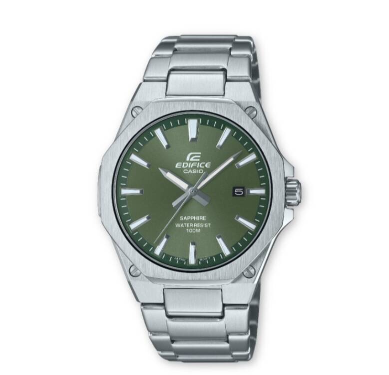 Casio EFR-S108D-3A Edifice Men Green Analog Dress Wristwatch Watch Genuine
