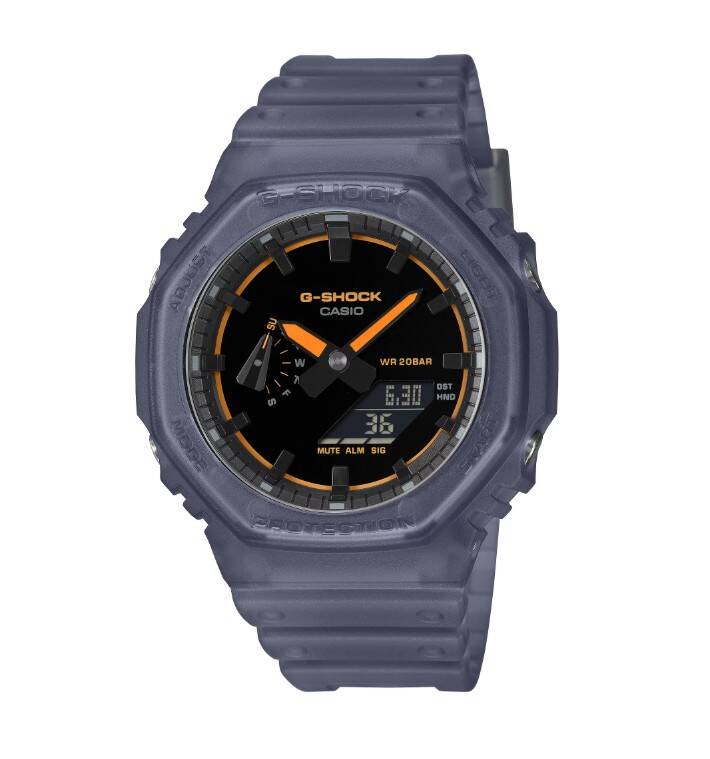 Casio GA-2100K-2A G-Shock Men Blue Analog Digital Sports Wristwatch Watch