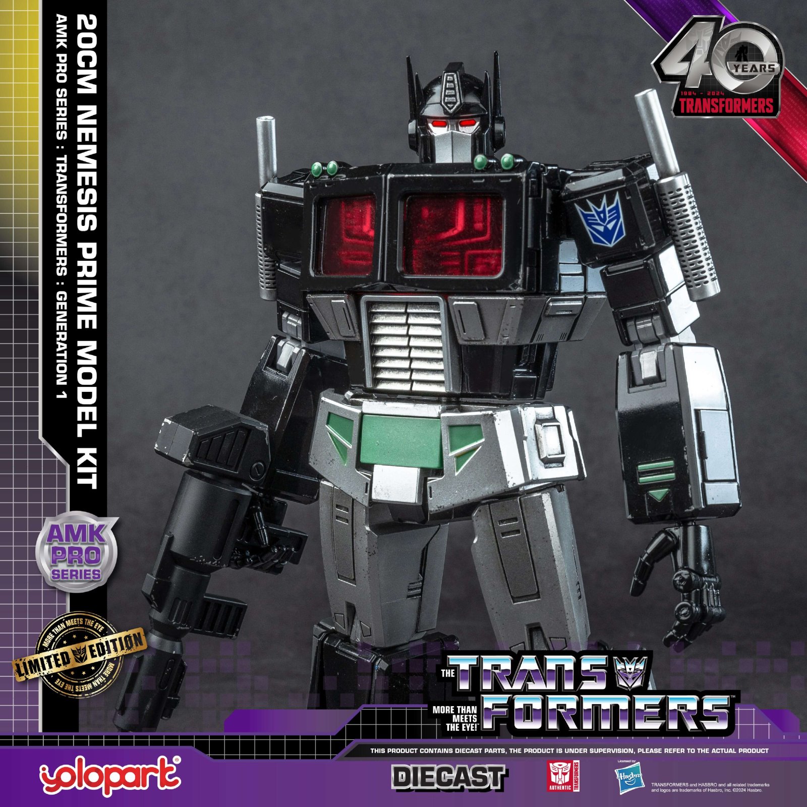 Yolopark AMK PRO G1 Series Transformers Nemesis Prime Model Kit