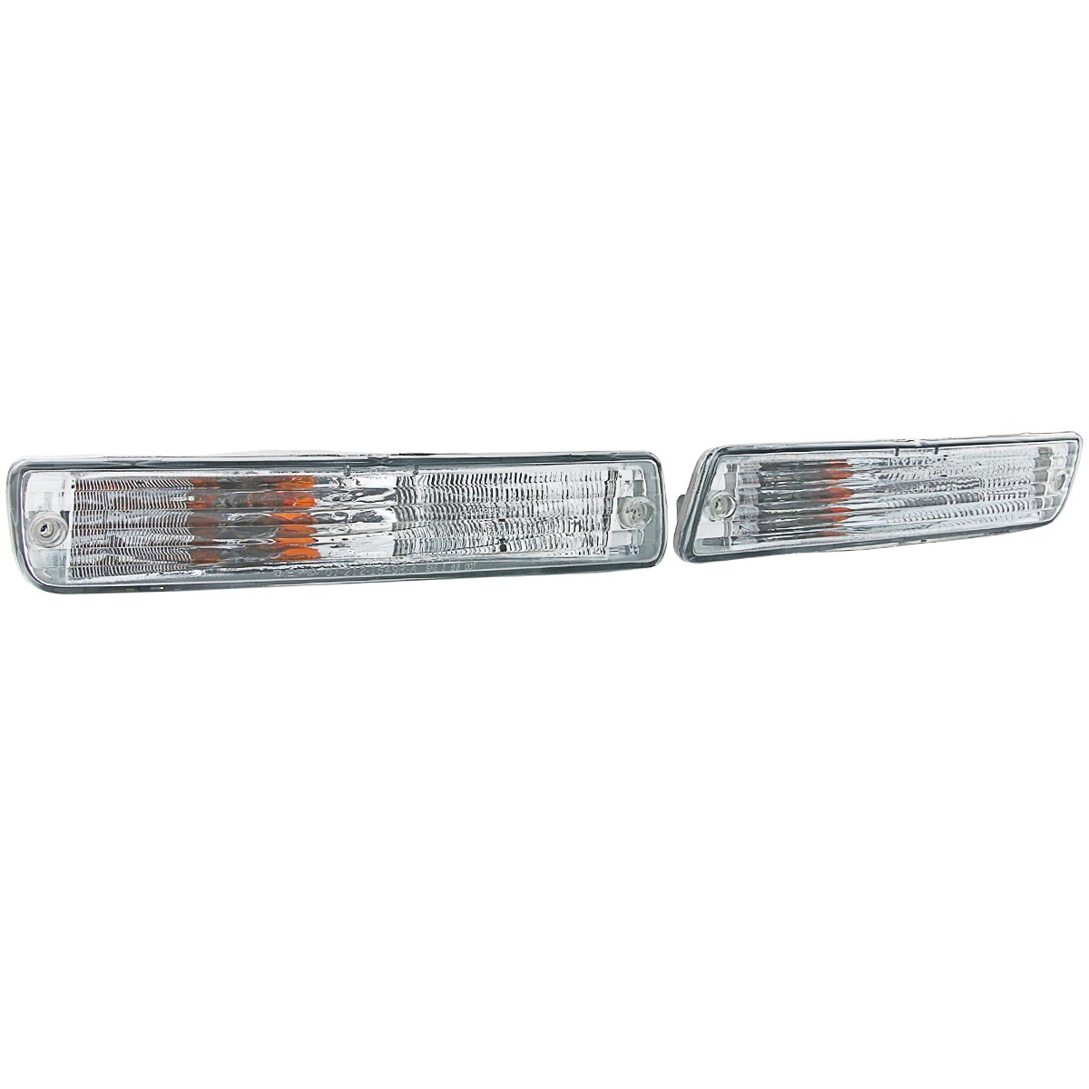 Front Indicator Lights For Toyota Landcruiser 80-Series Clear Crystal FJ80 Pair