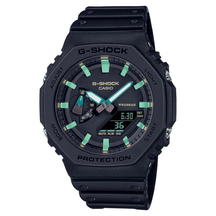 Casio GA-2100RC-1A G-Shock Men Black Analog Digital Sports Wristwatch Watch