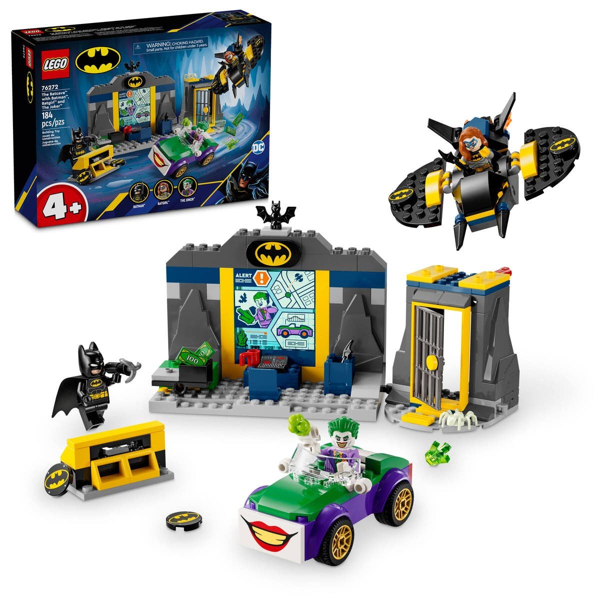 LEGO DC Batman 76272 The Batcave with Batman, Batgirl and The Joker