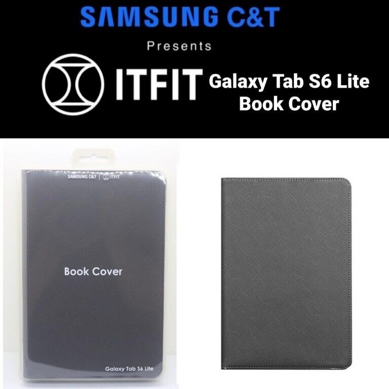 ITFIT Galaxy Tab S6 Lite Book Cover Case Black