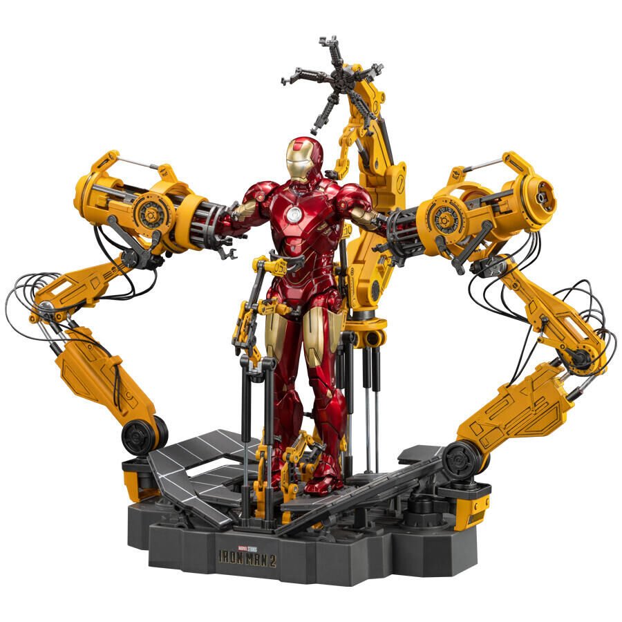 ZD Toys 1/10 Marvel Ironman Suit-Up Gantry with IV MK4 (Official Licensed Product)