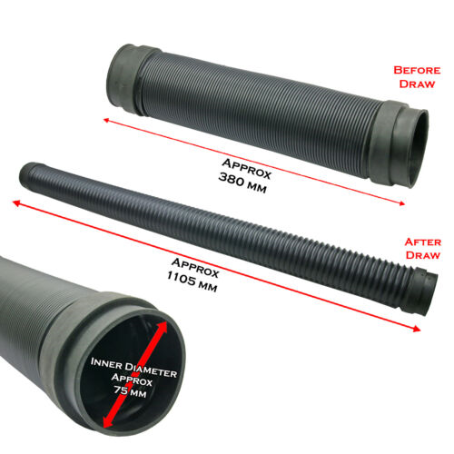 1x Universal Vehicle Snorkel Kit Flexible Hose Joint Pipe Duct Approx 15" to 43"