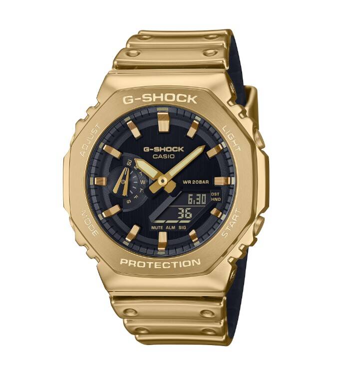 Casio GM-2100YMG-9A G-Shock Men Gold Analog Digital Sports Wristwatch Watch