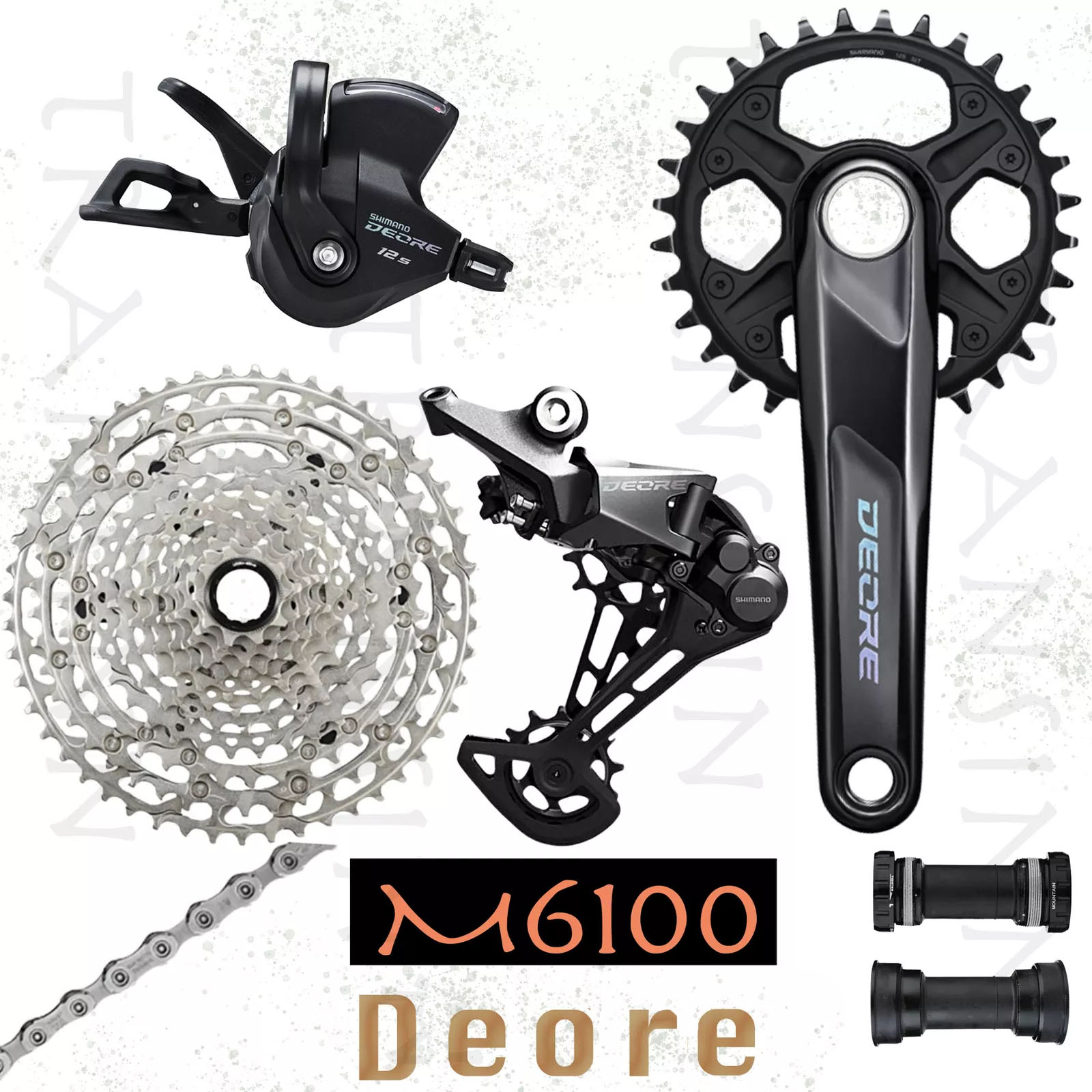 NEW Shimano Deore M6100 Trail Enduro MTB Groupset 1x12 Spd 6pcs | eBay