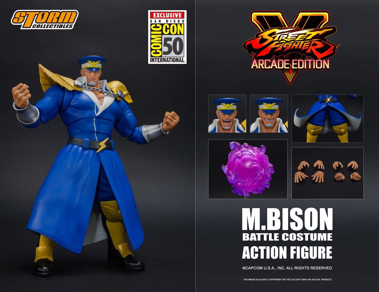 Storm Collectibles M·Bison Battle Costume SDCC Exclusive 1/12 Action Figure "Street Fighter"