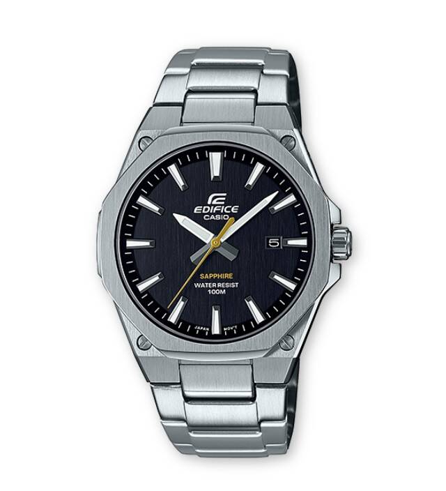 Casio EFR-S108D-1A Edifice Men Black Analog Dress Wristwatch Watch Genuine
