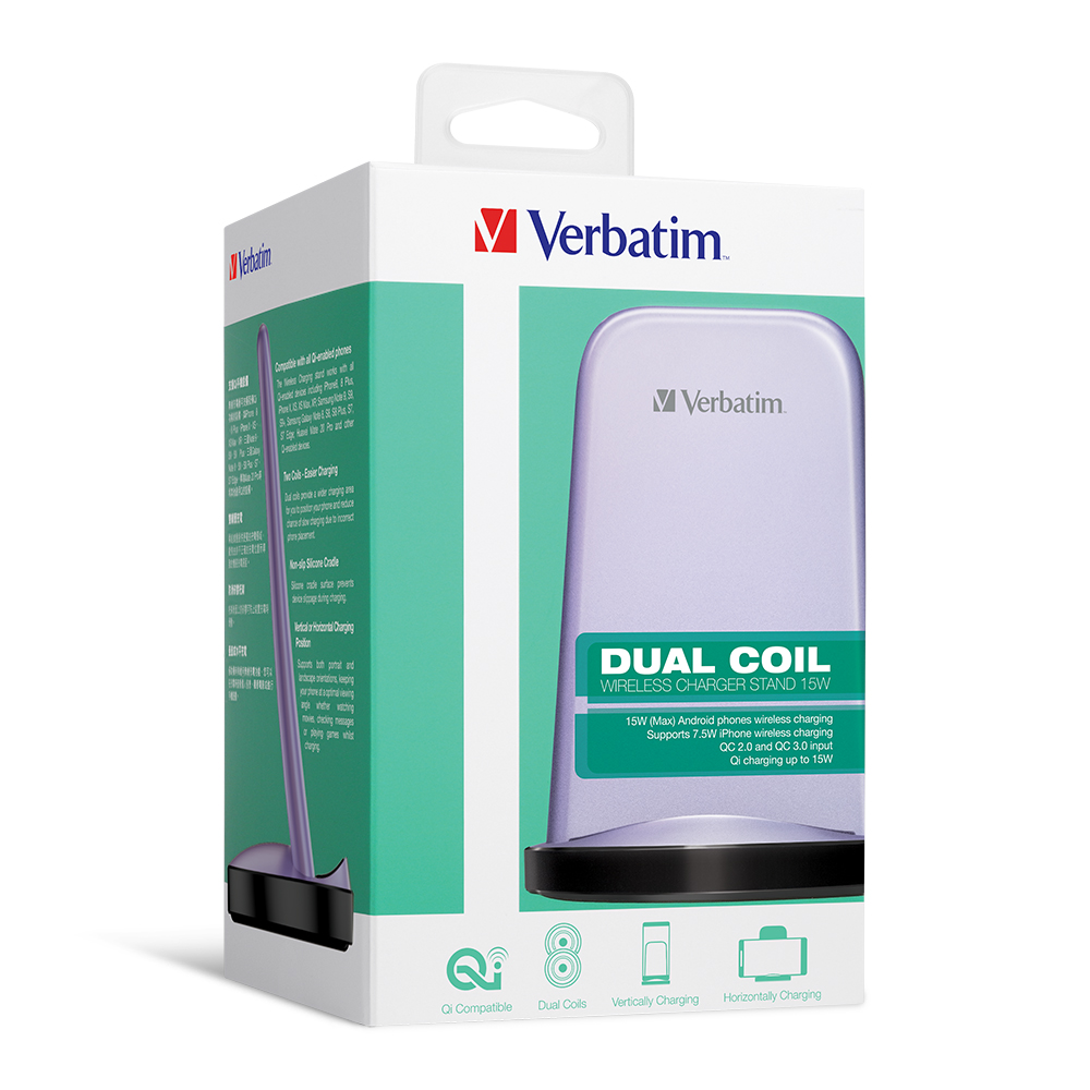 Verbatim Wireless Charger 15W Stand