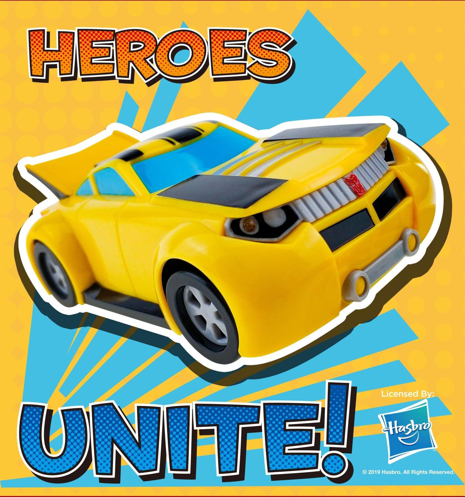 Yolopark Transformers Rescue Bots 12CM Bumblebee Friction Car w/ Light & Sound