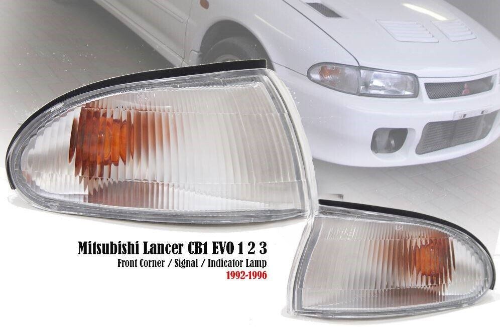 Clear Corner Light Lamp For Mitsubishi Lancer EVOLUTION 92-95 EVO 3 EVOLUTION