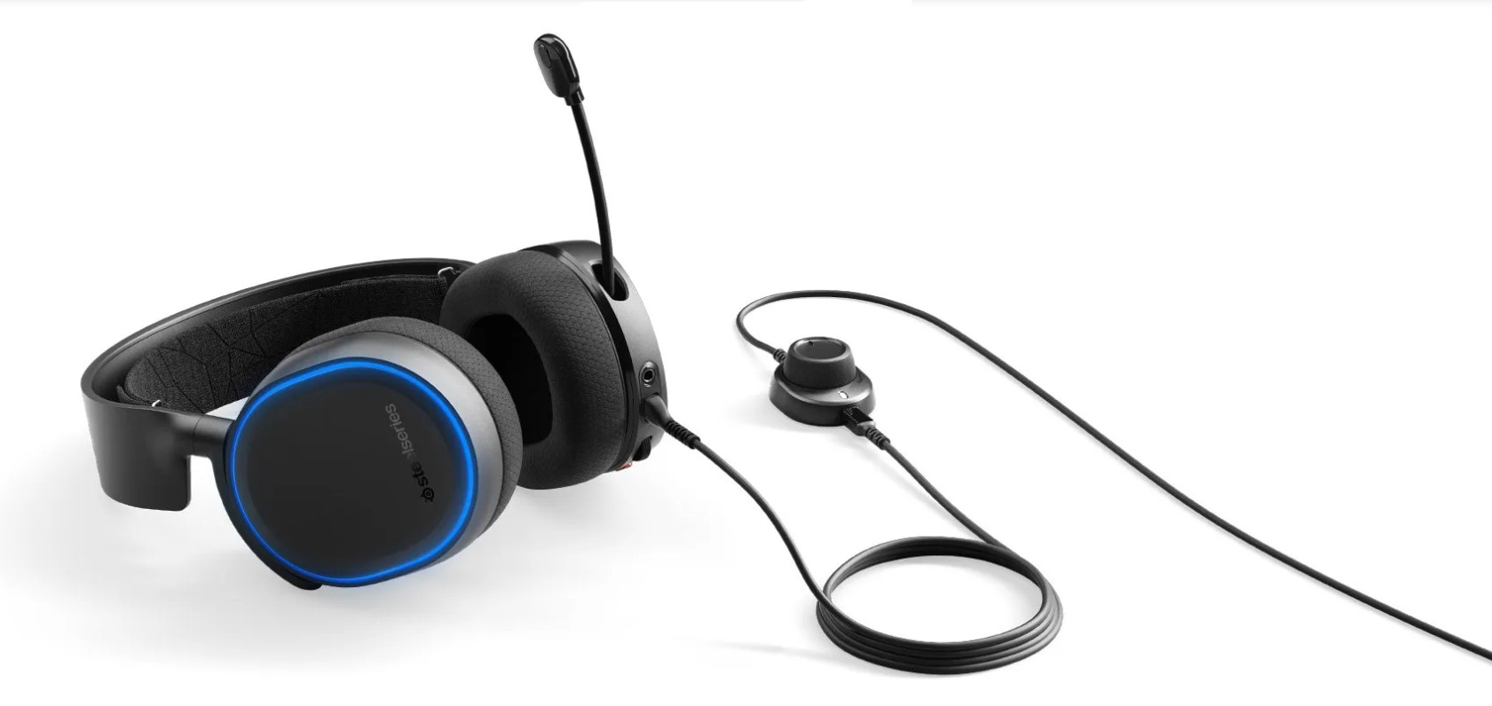 Steelseries Arctis 5 2019 Edition Surround Sound RGB Gaming Headset Black Color 61504