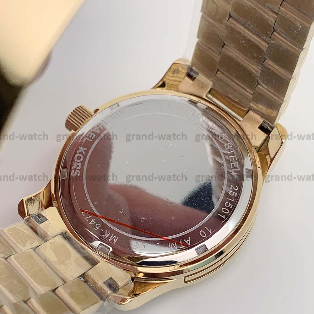 Michael Kors MK5473 Runway Gold Stainless Steel Bracelet MK