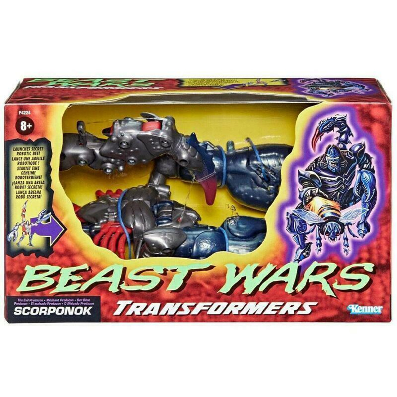 HASBRO TRANSFORMERS VINTAGE BEAST WARS SCORPONOK REISSUE ACTION FIGURE