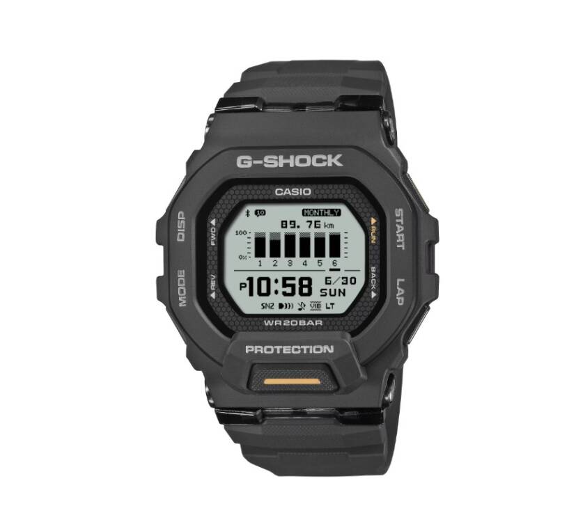 Casio GBD-200-1A1 G-Shock Men Black Digital Sports Wristwatch Watch Genuine