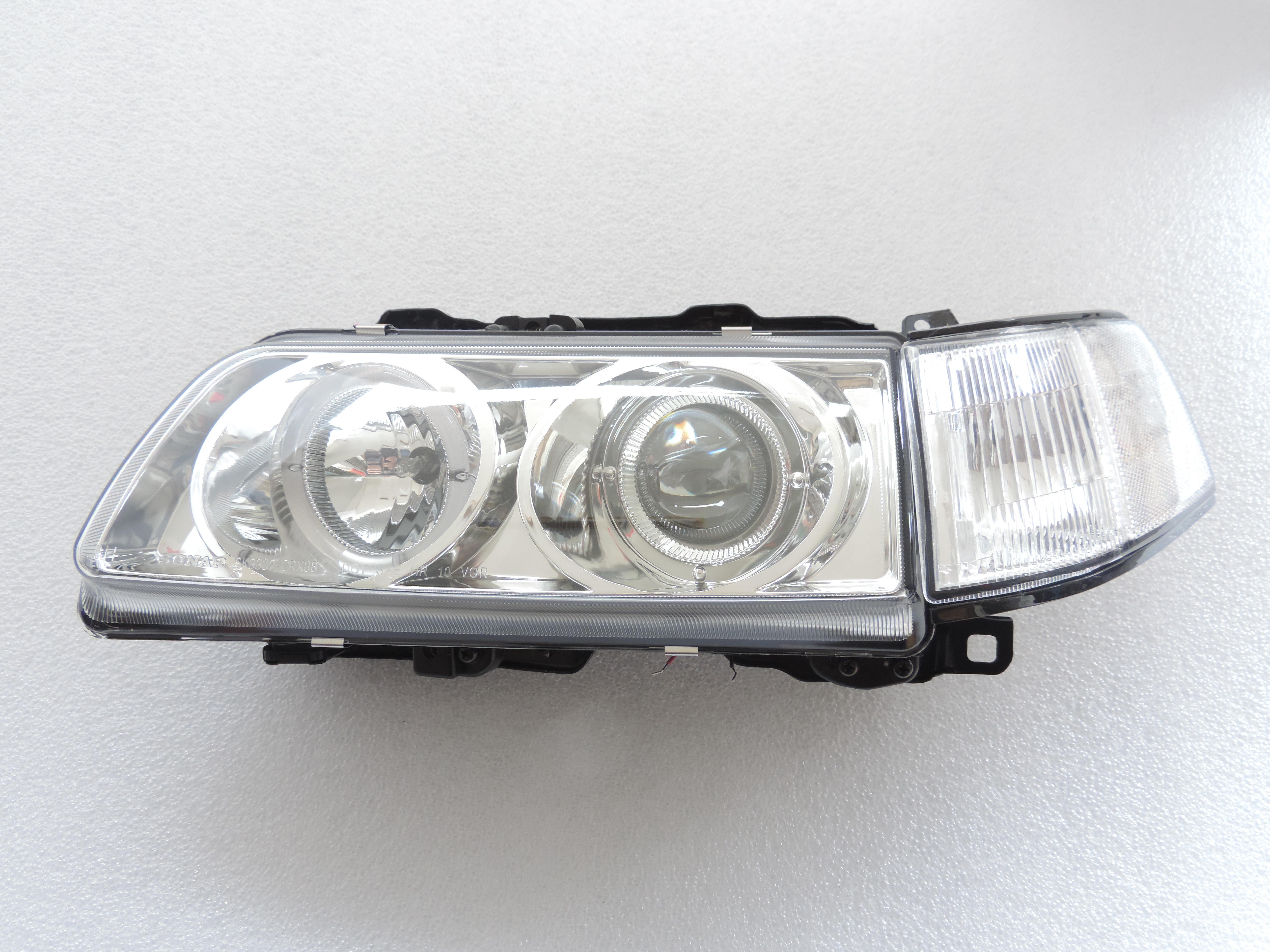 1990-1991 HONDA CIVIC 4DR PROJECTOR LED HEADLIGHTS + CLEAR CORNER