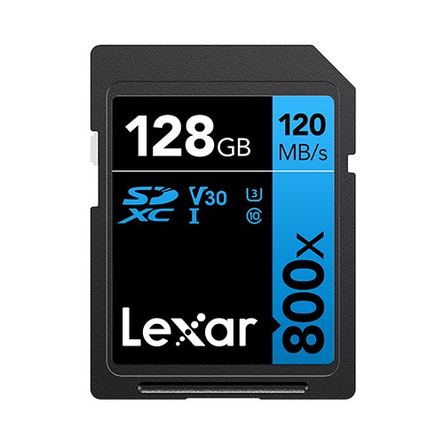 Lexar 800x 128GB SDXC Memory Card Class 10 V10 120MB/s Blue Series LSD0800128G-BNNNG