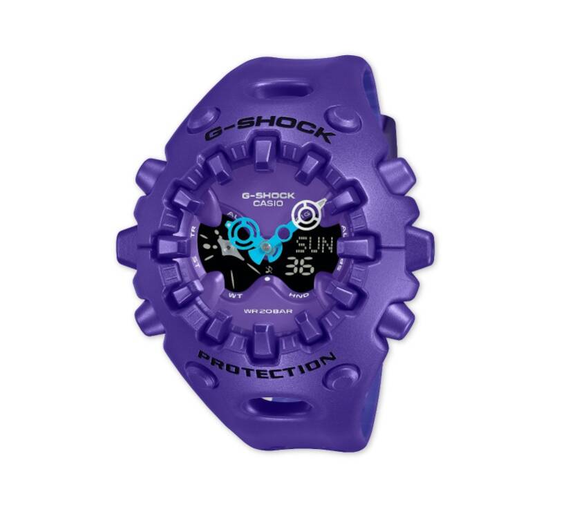 Casio GA-V01-2A G-Shock Men Blue Analog Digital Sports Wristwatch Watch Genuine
