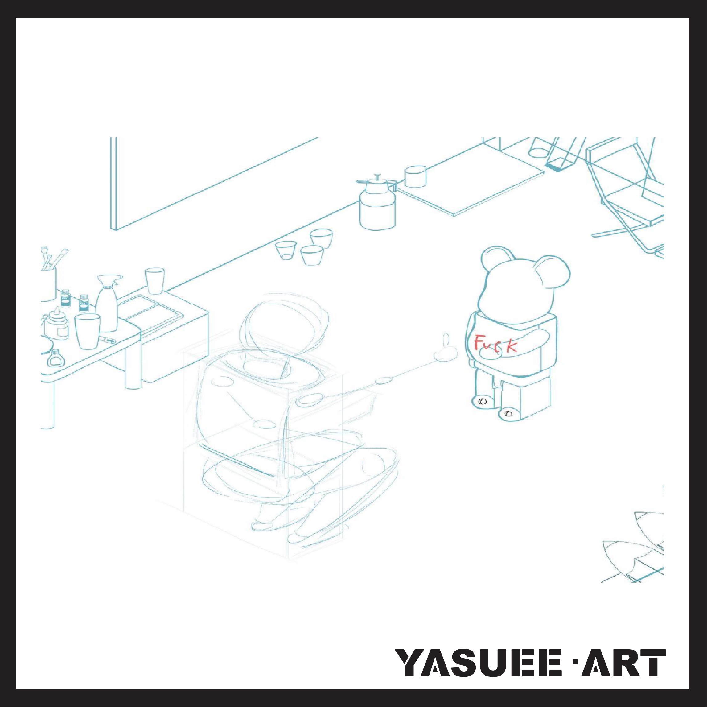 Yasuee Art x 憤世不滿 簡約版 畫作 297 x 420 mm