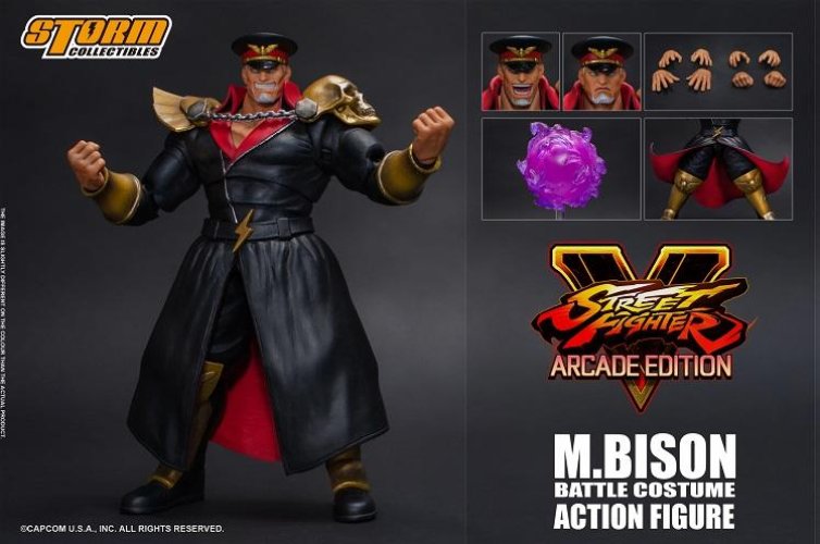 Storm Collectibles M·Bison Battle Costume 1/12 Action Figure "Street Fighter"