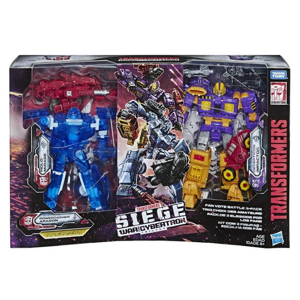 Hasbro Transformers SIEGE DELUXE FAN VOTE BATTLE 3-PACK Action Figure Exclusive