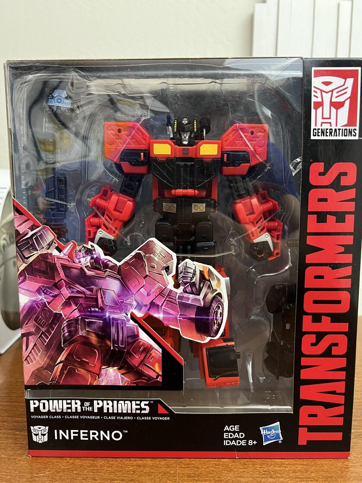 Hasbro Transformers POTP Power of the Primes Voyager Class Inferno Action Figure