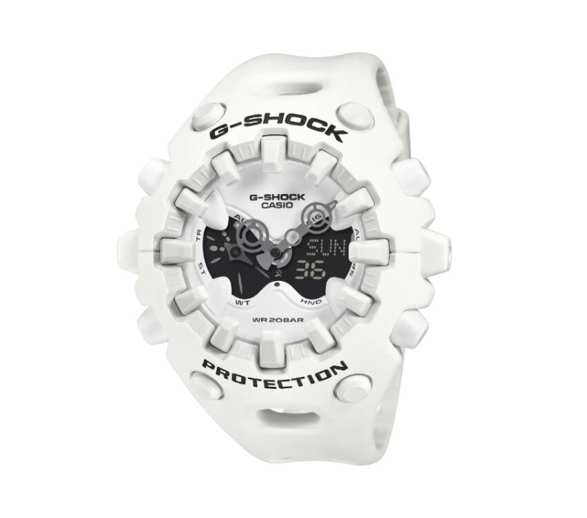 Casio GA-V01-7A G-Shock Men White Analog Digital Sports Wristwatch Watch Genuine