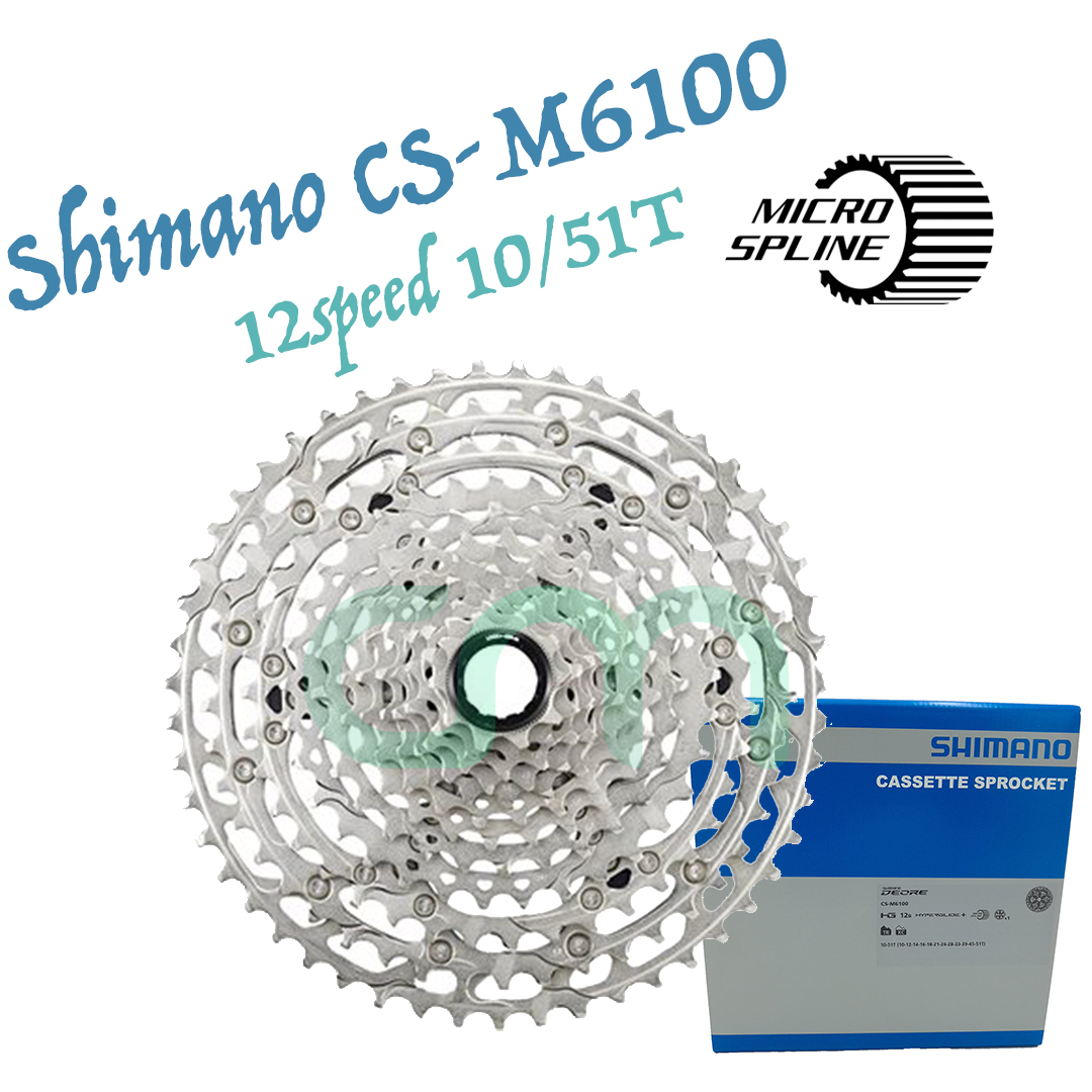NIB Shimano Deore CS-M6100 12Spd Cassette 10-51T Microspline