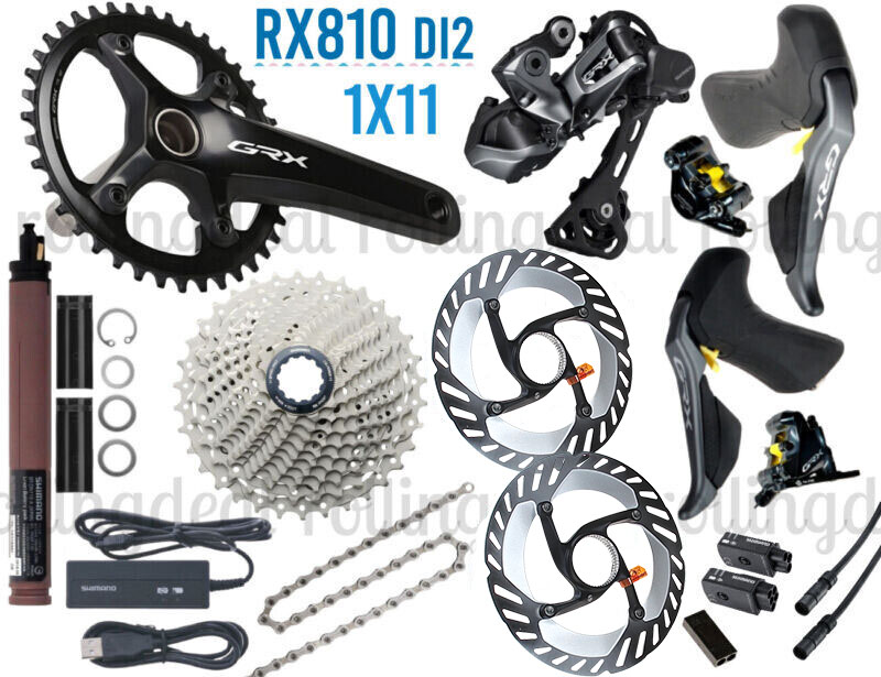 Shimano GRX Di2 ST-RX825 Shifters w/ BR-RX820 Calipers