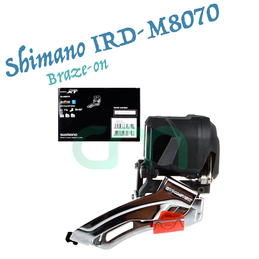 Shimano XT FD-M8070 Di2 Front Derailleur Braze On 2x11 NIB