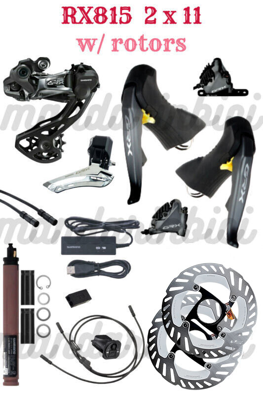 Shimano GRX Di2 RX815 Electric Upgrade Groupset 2x11Speed w/ RS910