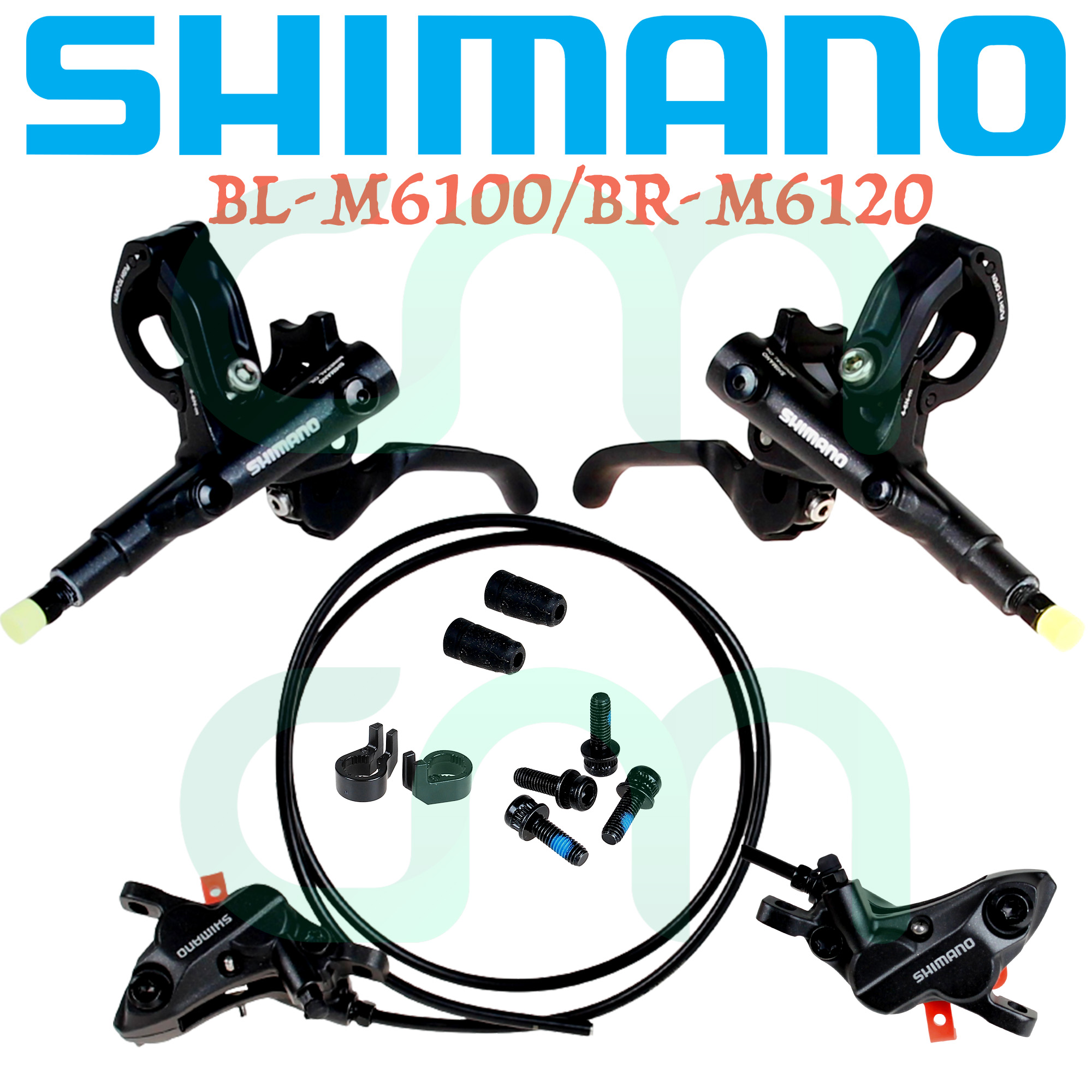 NEW Shimano BL-M6100/BR-M6120 Enduro/ Trail Hydraulic 4 Piston Disc Brake J-kit