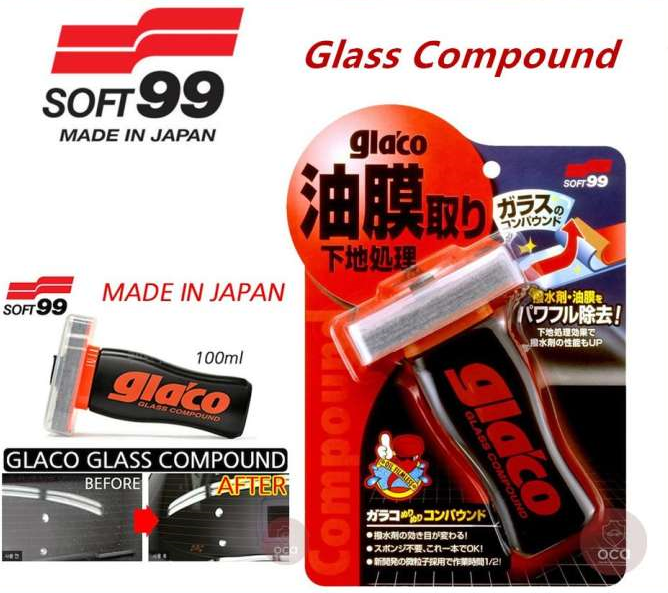 SOFT 99 GLACO GLASS COMPOUND ROLL ON-100ML - G-47/10308/04101