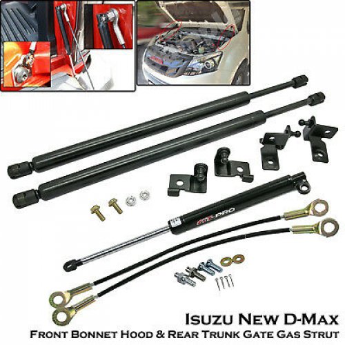 Front Bonnet & Rear Trunk Gas Shock Strut Damper Fix Isuzu New D-Max Dmax 2012++