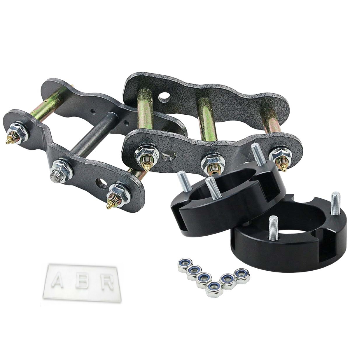 Front 3" Rear 2" Lift Kit Spacer Shackle For Toyota Hilux REVO 4WD 2015 ++