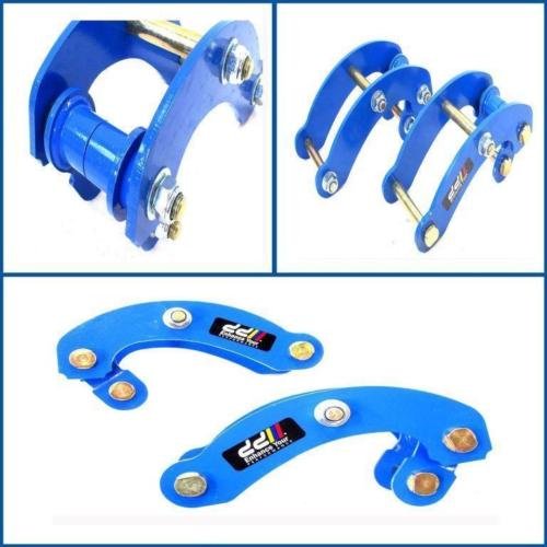 Blue Rear Comfort G-Shackle Extended 2inch Fit Isuzu New D-max Dmax RT50 12up