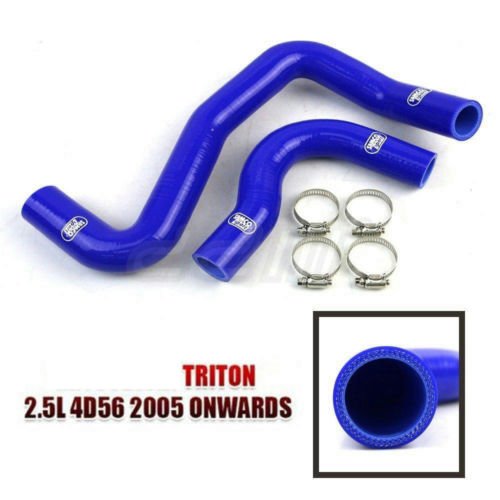 Silicone Radiator Hose Kit For Mitsubishi Triton ML MN L200 4D56 2.5L Turbo 06+