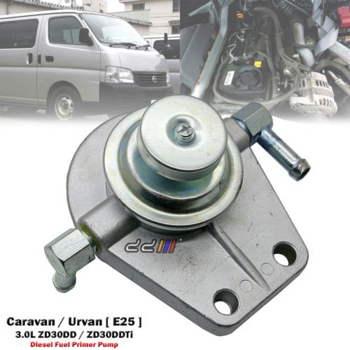 Diesel Fuel Filter Primer Pump For Nissan Caravan MK4 E25 ZD30DD ZD30DDTi
