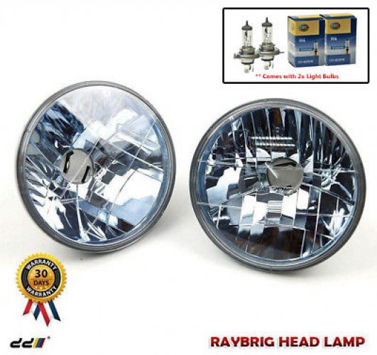 RAYBRIG Blue Round Headlight For Land Cruiser 70 BJ70 FJ75 FZJ70 HZJ75 HZJ78