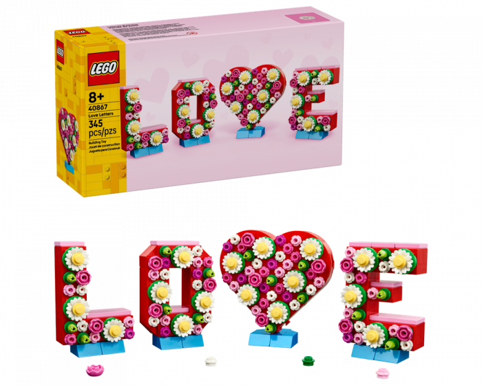 LEGO Seasonal 40867 Love Letters Brick-Built Heart Decor Set