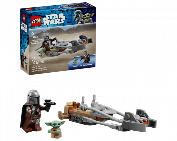 LEGO Star Wars 75436 The Mandalorian Grogu's Speeder Bike Building Set
