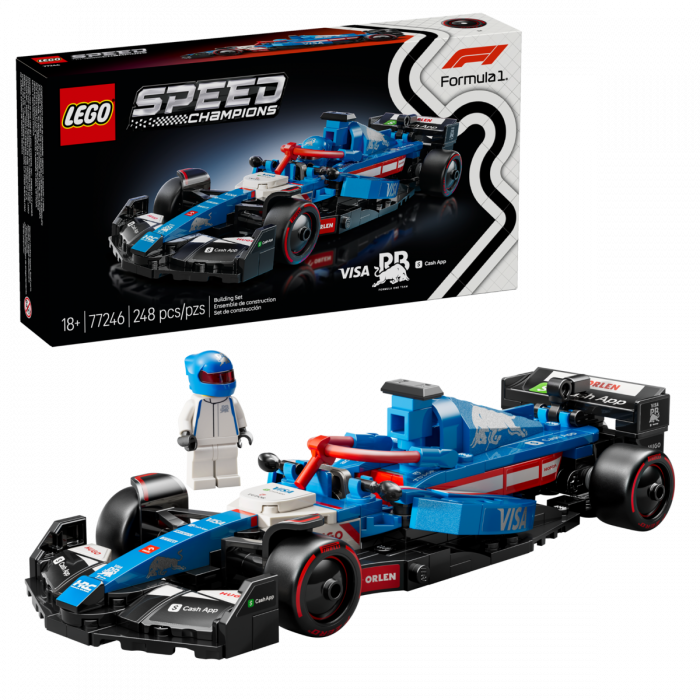 LEGO Speed Champions 77246 Visa Cash App RB VCARB 01 F1 Race Car Building Set