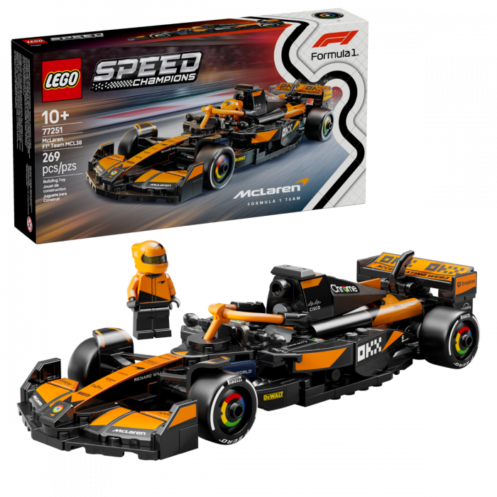LEGO Speed Champions 77251 McLaren F1 Team MCL38 Race Car Building Set