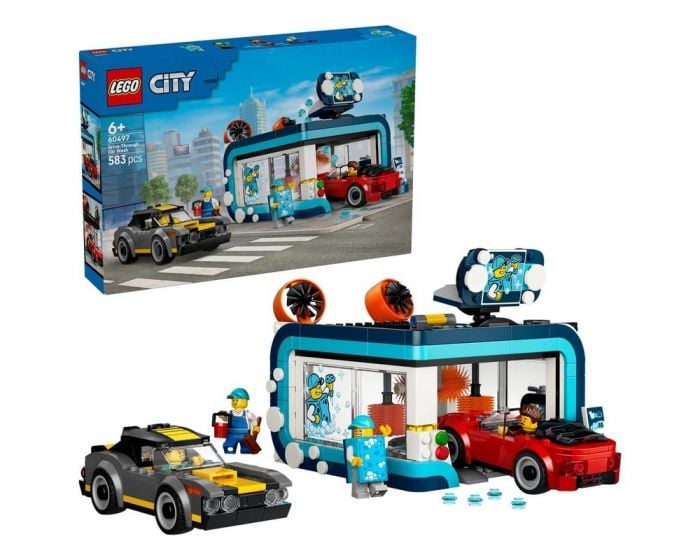 LEGO City 60497 Drive-Through Car Wash Building Set Construction Toy