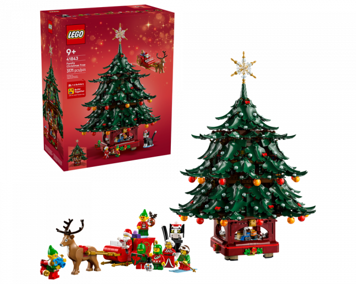 LEGO Seasonal 41843 Family Christmas Tree Building Set 3171 Pieces